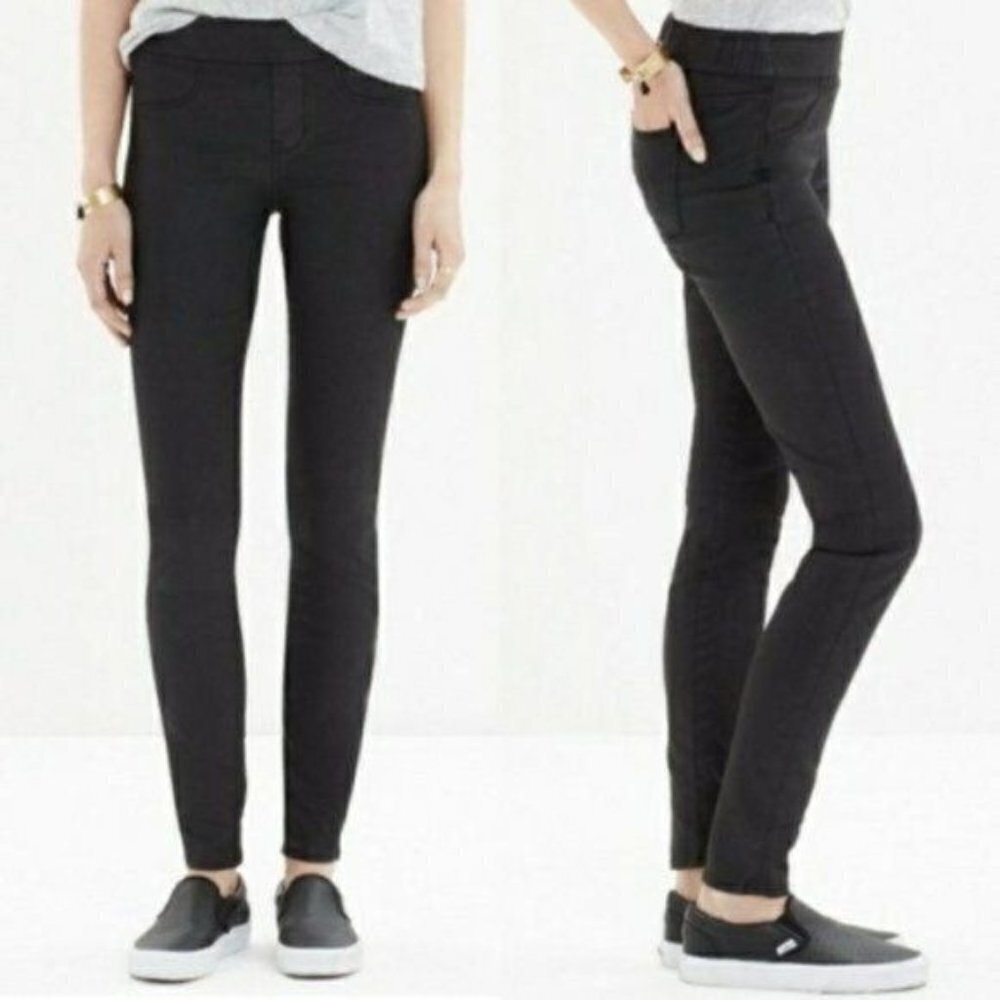 Madewell Black‎ Coated Skinny Skinny Leggings 28